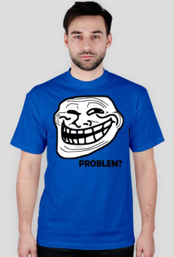 Troll face niebieska