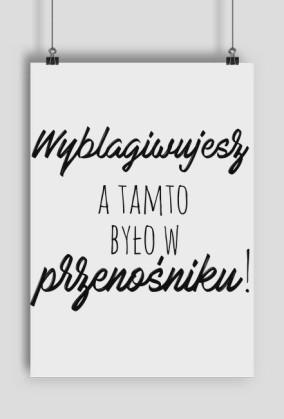 Plakat Wyblagiwujesz - pionowy