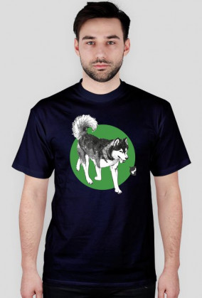 HAPPY HUSKY t-shirt męski