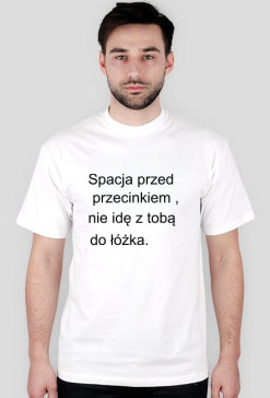 Spacja przed