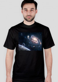 koszulka z nadrukiem "wszechświata"