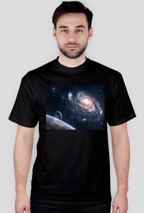 koszulka z nadrukiem "wszechświata"