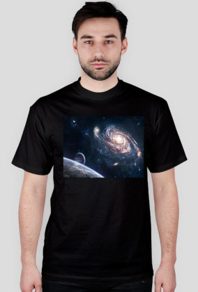 koszulka z nadrukiem "wszechświata"