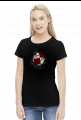 AeroStyle - damska koszulka z szachownicą lotniczą 3D