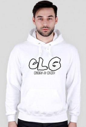 BLUZA BIAŁA Z KAPTUREM - CLG