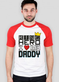 Koszulka męska I love my Daddy  - PoppyField