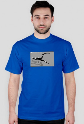 Freediving jest dla każdego! - wzór 2 - T-shirt Męski