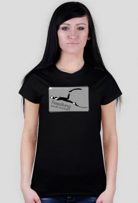 Freediving jest dla każdego! - wzór 2 - T-shirt Damski