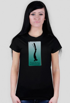 Freediving jest dla każdego! - wzór 1 - T-shirt Damski