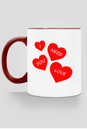 Kubek z kolorowym uchem