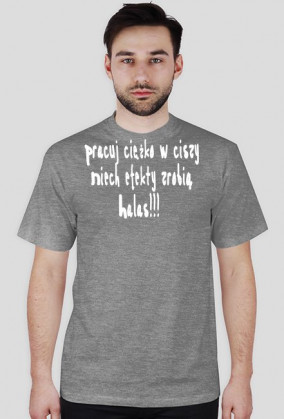 szara koszula na siłownię