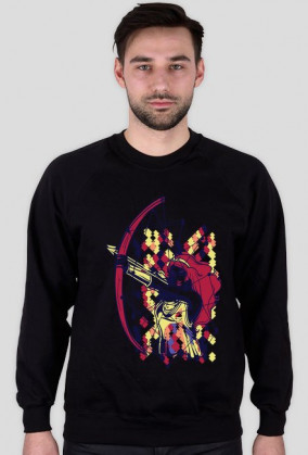 czarna niespotykana bluza męska