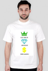 GET RICH WHITE T