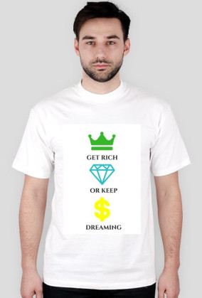 GET RICH WHITE T