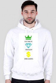 GET RICH WHITE HOODY