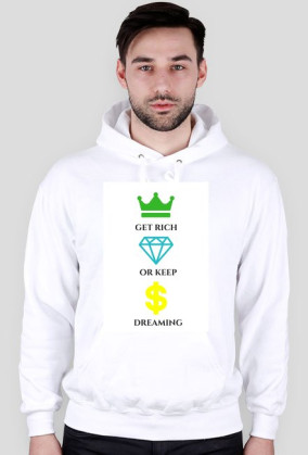 GET RICH WHITE HOODY