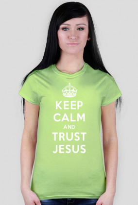 Keep Calm and Trust Jesus (kolorowa)