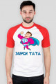 Koszulka z nadrukiem Super Tata
