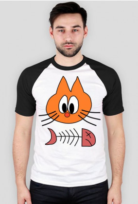 Koszulka z nadrukiem Kot i Śledź