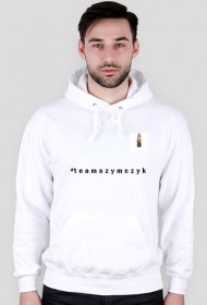 Bluza #teamszymczyk - WHITE (mniejszy napis)