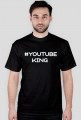 Koszulka Męska #YOUTUBE KING Czarna