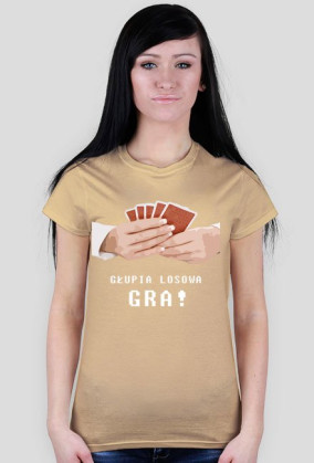 Koszulka prawdziwego gracza, Damska z nadrukiem