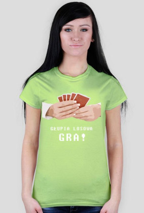 Koszulka prawdziwego gracza, Damska z nadrukiem