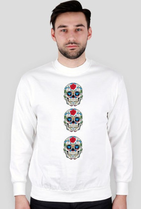 Bluza z azteckimi czaszkami