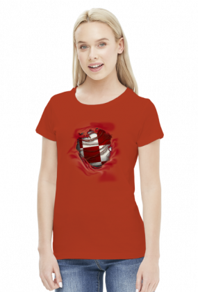 AeroStyle - damska koszulka z szachownicą lotniczą 3D
