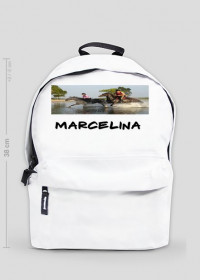 Plecak koniarza z imieniem Marcelina