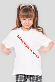 Biała koszulka Dla dziewczynki