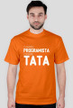 Koszulka - z zawodu programista, z wyboru tata - dziwneumniedziala.com - koszulki dla informatyków - czarna