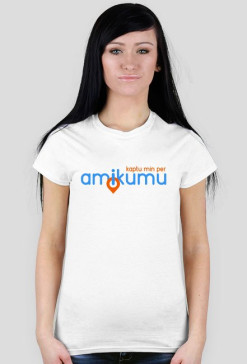 T-shirt: Kaptu min per Amikumu (Blua)