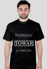 Koszulka Męska - Najlepszy towar w mieście Czarna