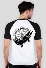 T-shirt kolorowy rękaw Kolejarz Stargard