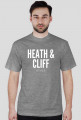 T-shirt męski H&C STYLE czarny/szary./