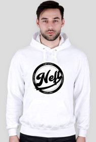 Bluza z kapturem z czarnym logo