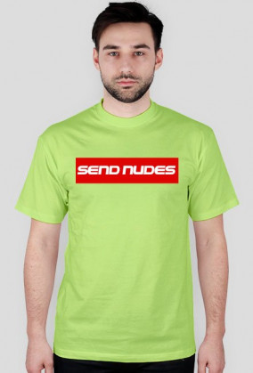 Stylowy t-shirt SEND NUDES