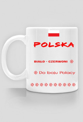 Kubek Kibica reprezentacji Polski - Biało - Czerwoni
