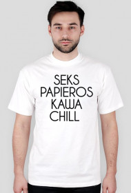 T-shirt SEKS - PAPIEROS - KAWA - CHILL