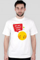 Koszulka męska z nadrukiem emotikonki i napisem: oh my... I don't care - poppyfield
