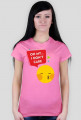 Koszulka damska z nadrukiem emotikonki i napisem: oh my... I don't care - poppyfield