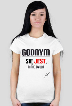 Koszulka Godność Biała GWS