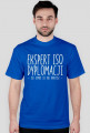 Koszulka męska z nadrukiem 'Ekspert ISO Dyplomacji - ISO zemno sie nie napijesz-' - poppyfield