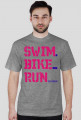 koszulka męska swim-bike-run jasna