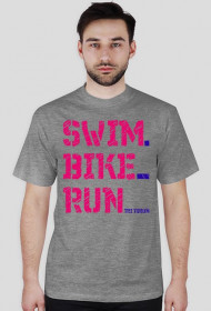 koszulka męska swim-bike-run jasna