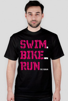 koszulka męska swim-bike-run ciemna