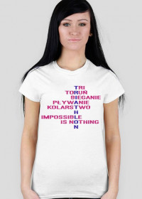 koszulka damska impossible is nothing
