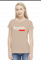 Stylish #スタイリッシュ- Damska koszulka z japońskim napisem