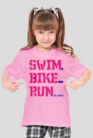 swim-bike-run dziewczynka